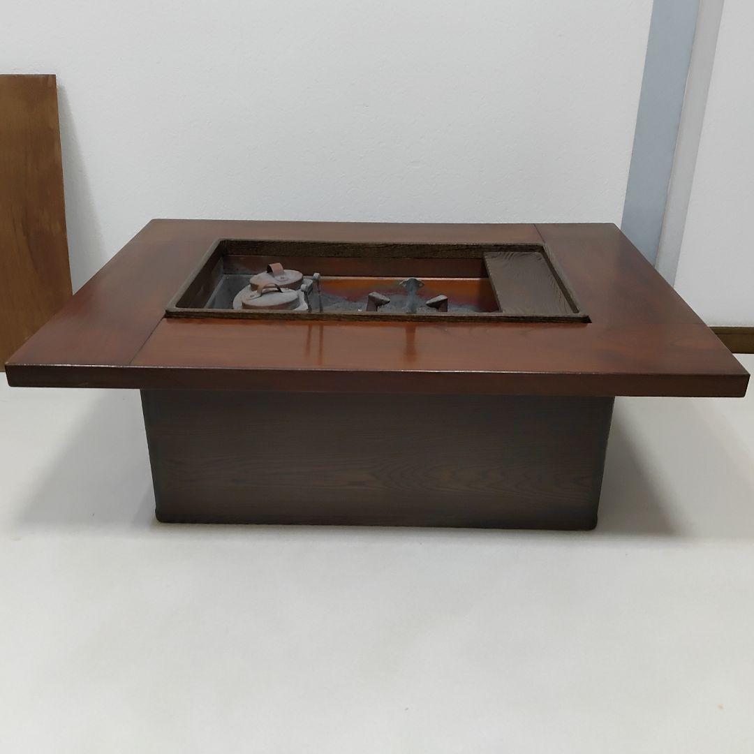 長火鉢　火鉢　囲炉裏座卓 　 ローテーブル 鉄器類は全て込みです