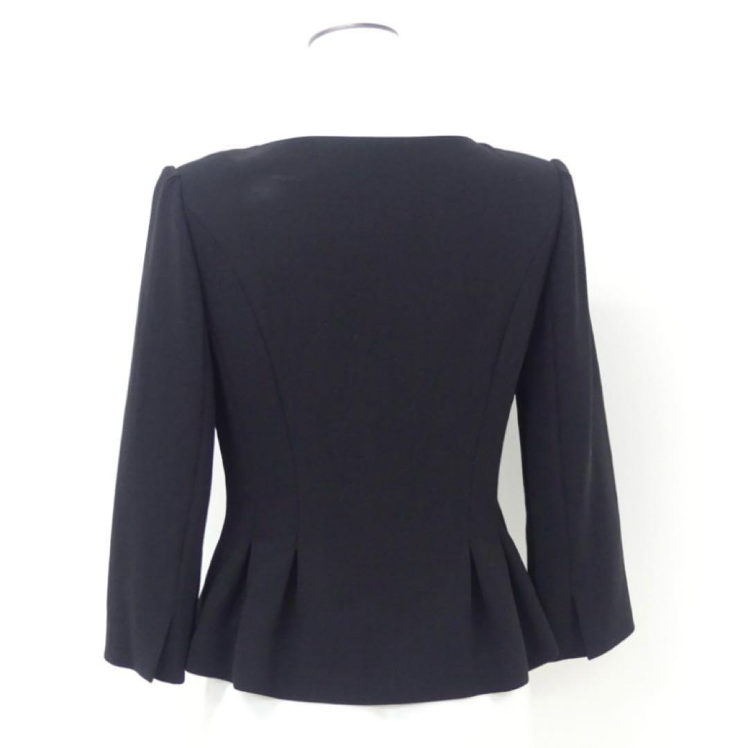 【タグ付き美品】FOXEY 黒ジャケット ウール100% 40サイズ