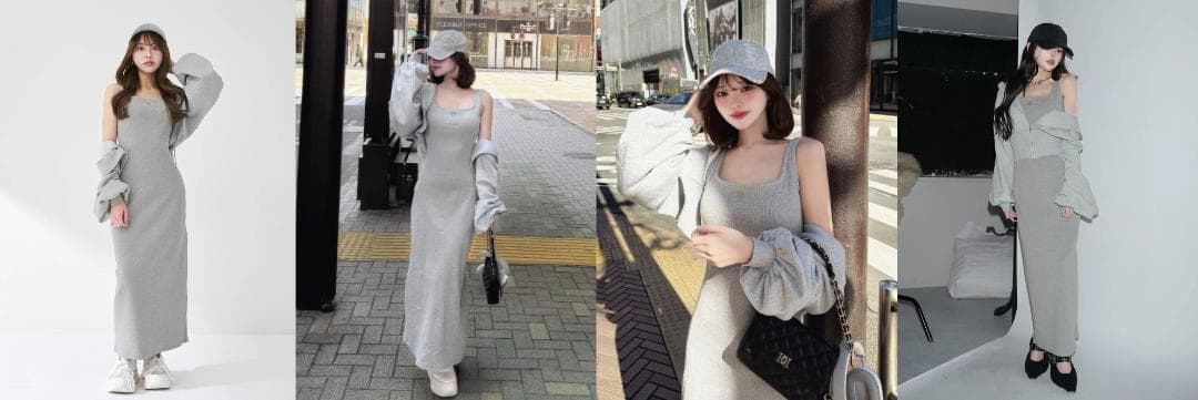 ダーリッチ darich カラーラメスウェットコルセットパーカー グレー GRY