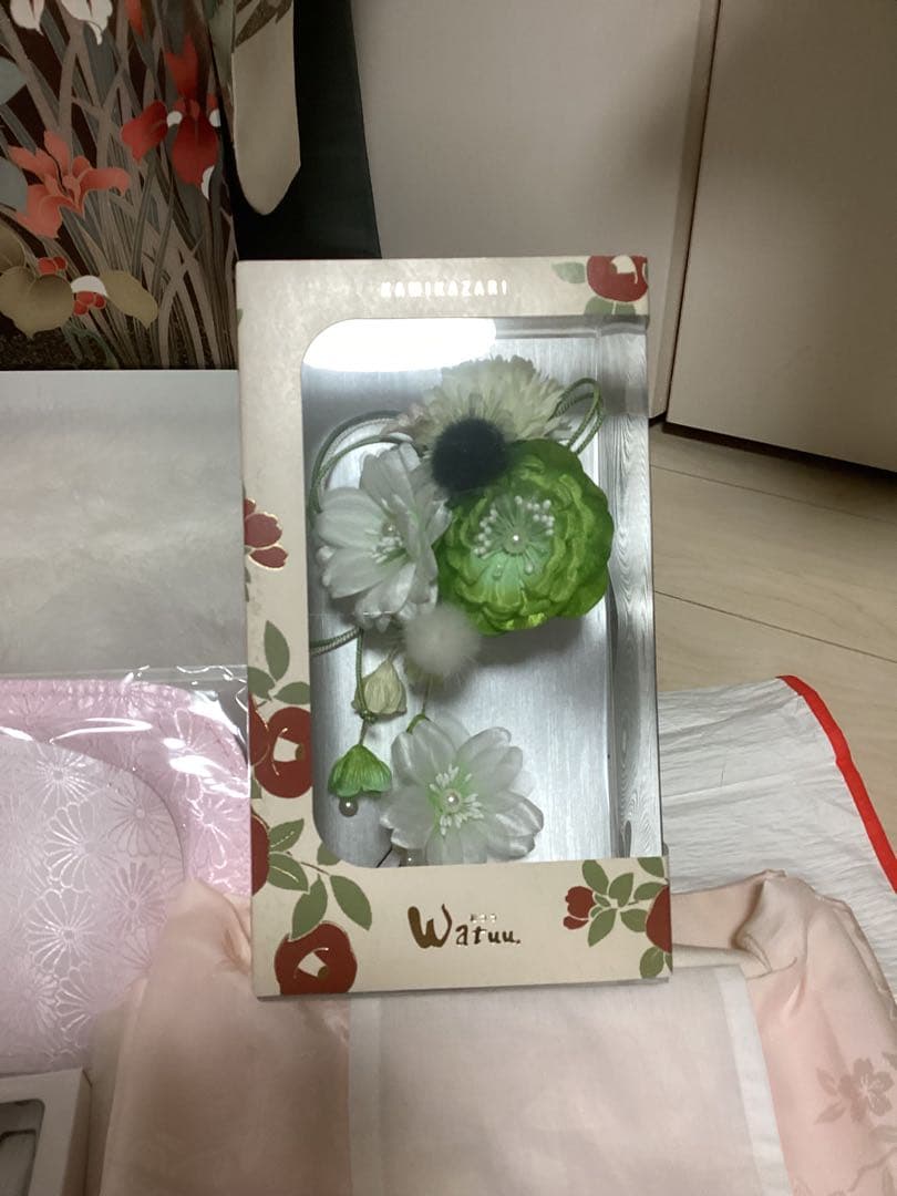 清楚な古典 正絹振袖 ❁⃘*.゜買い足し無しのフルセット 草履バッグ 身丈162