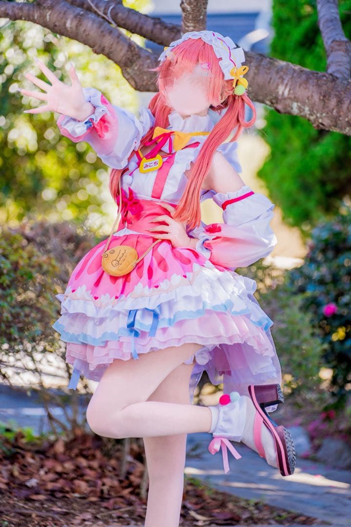 ホロライブ さくらみこ お正月　コスプレ衣装、ウィッグ、靴