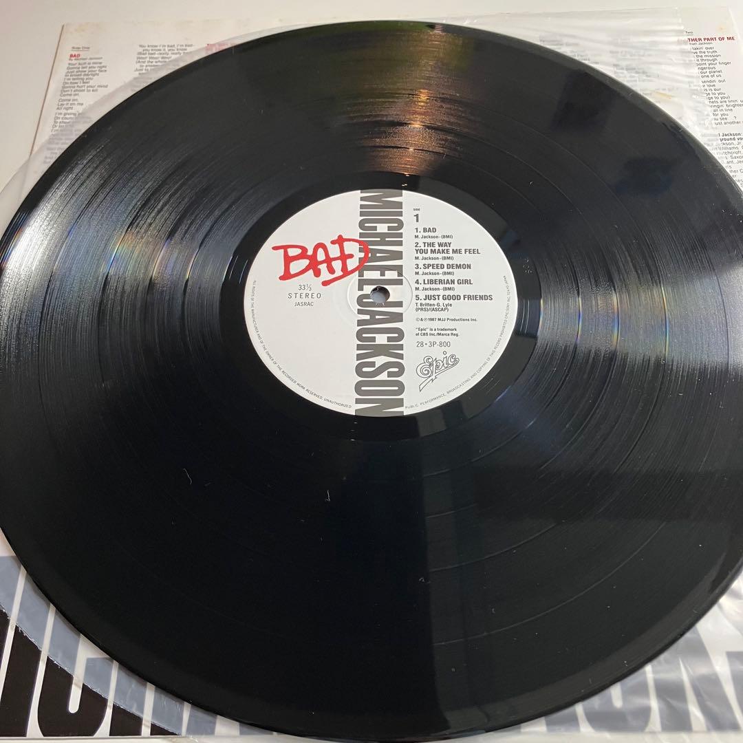 LP　マイケルジャクソン　BAD　スリラー　スタート・サムシング　BEAT IT