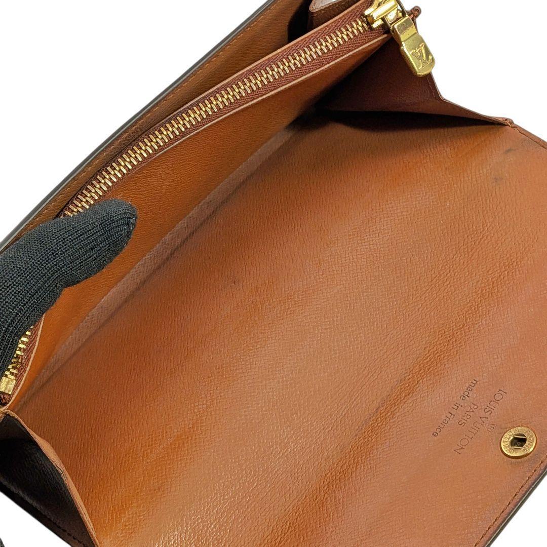 外観美 ルイヴィトン モノグラム ポシェット ポルトモネ クレディ 961