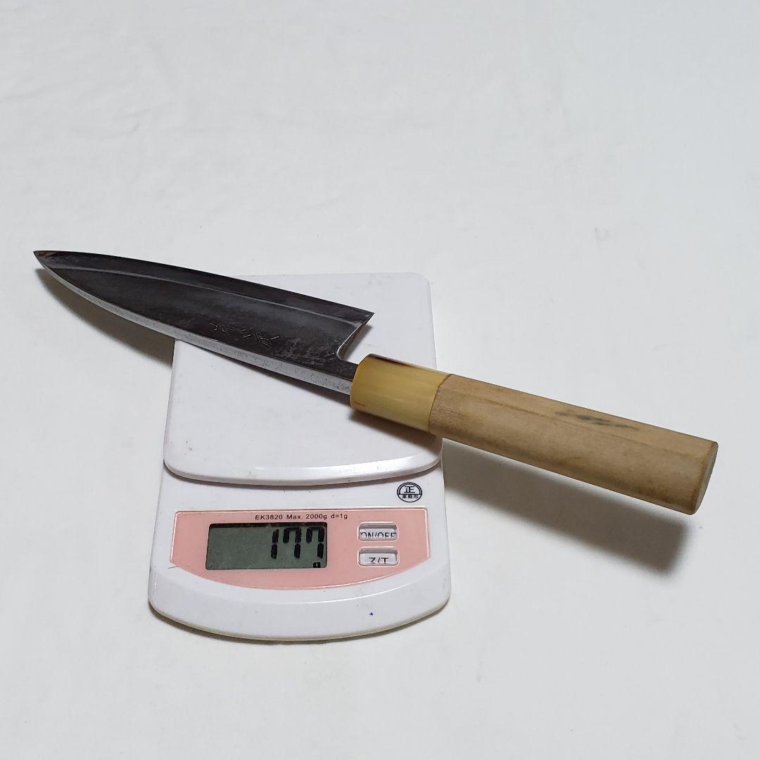 k*1様 【S44-6】有次 出刃包丁 和包丁 研ぎ済み 水牛柄 刃渡り約15c