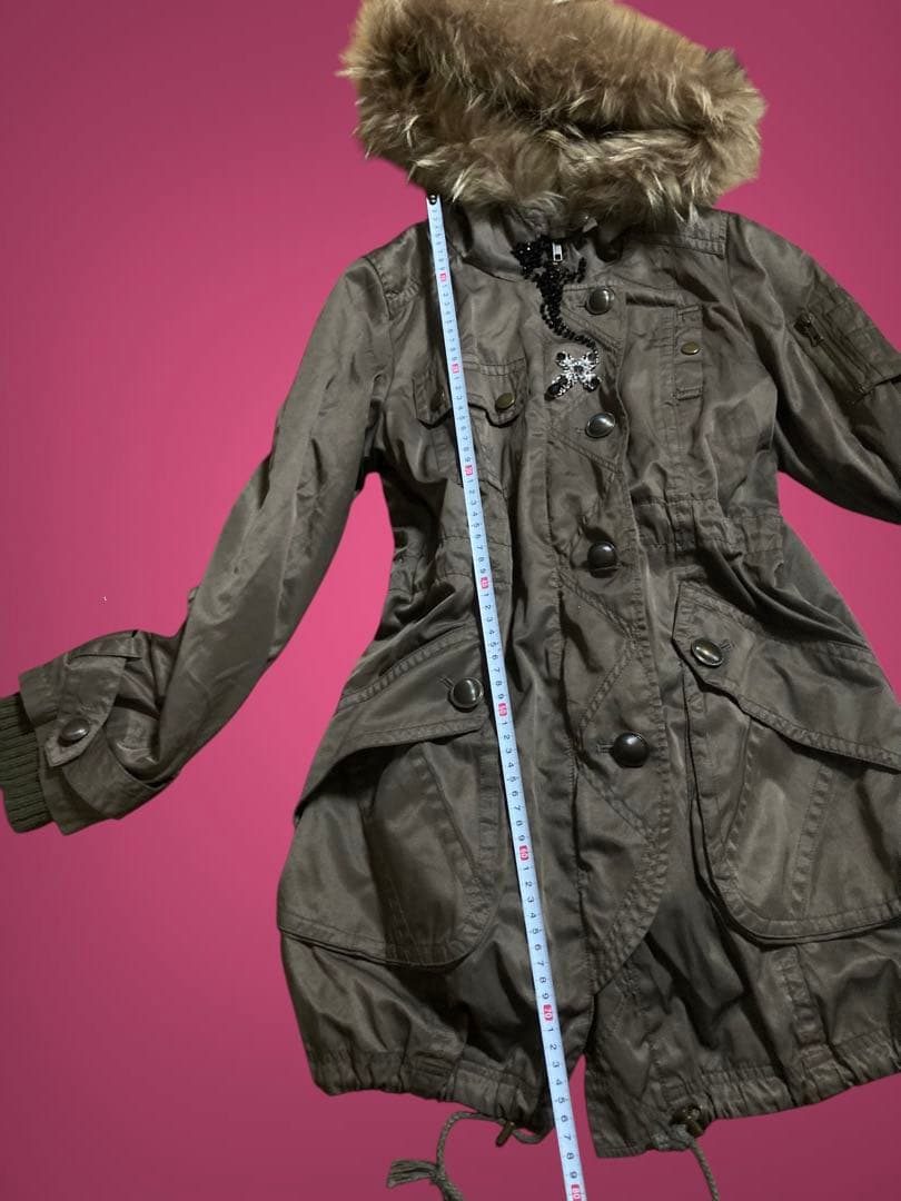 y2kモッズボアラビットファー00s平成ギャルフェアリーグランジロックミリタリー