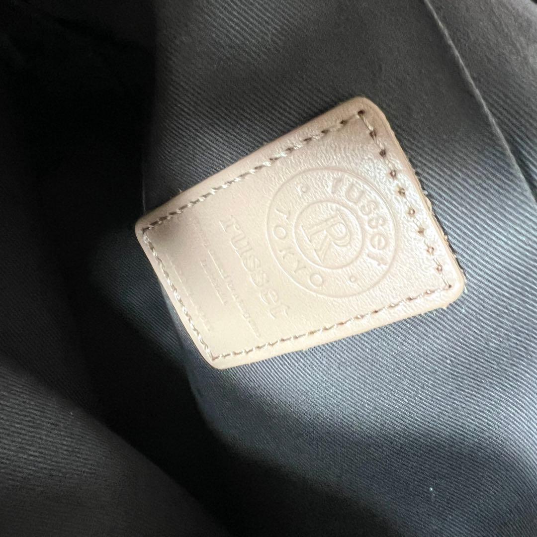 極美品✨　ラシット　ラウンドショルダーバッグ　ソフトレザー