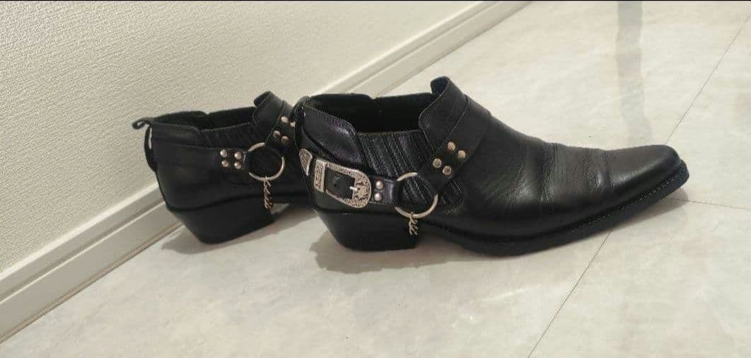 メンズ本革ウエスタンブーツ