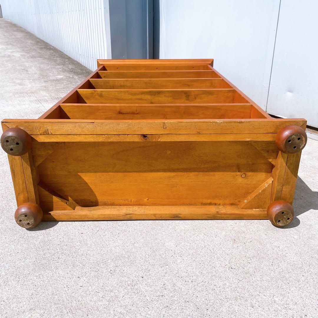 【美品送料込】イギリス アンティーク本棚 チーク材 ブックシェルフ