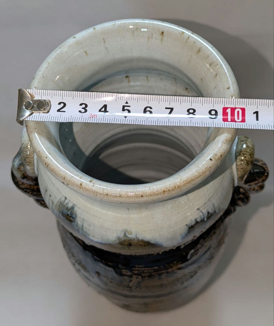 唐津焼　山口康雲　久峰陶苑　朝鮮唐津　花入れ　花瓶　花生け　フラワーベース　花器