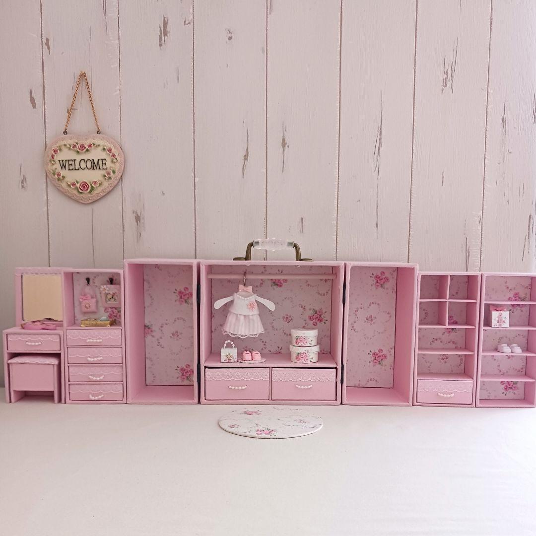 ＊kyo＊ハンドメイド＊ドール用 ワードローブ＊クローゼット＊ドレッサー