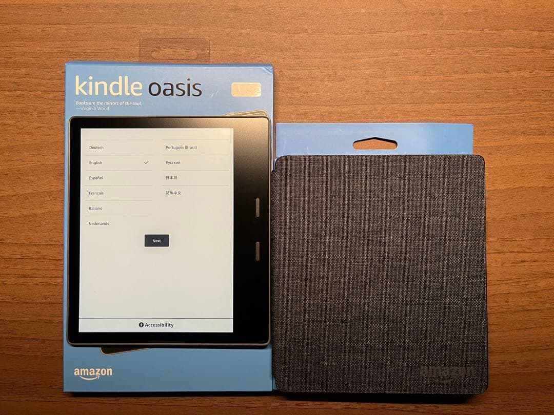 【美品】Kindle Oasis 第10世代 純正カバー付き【付属品完備】
