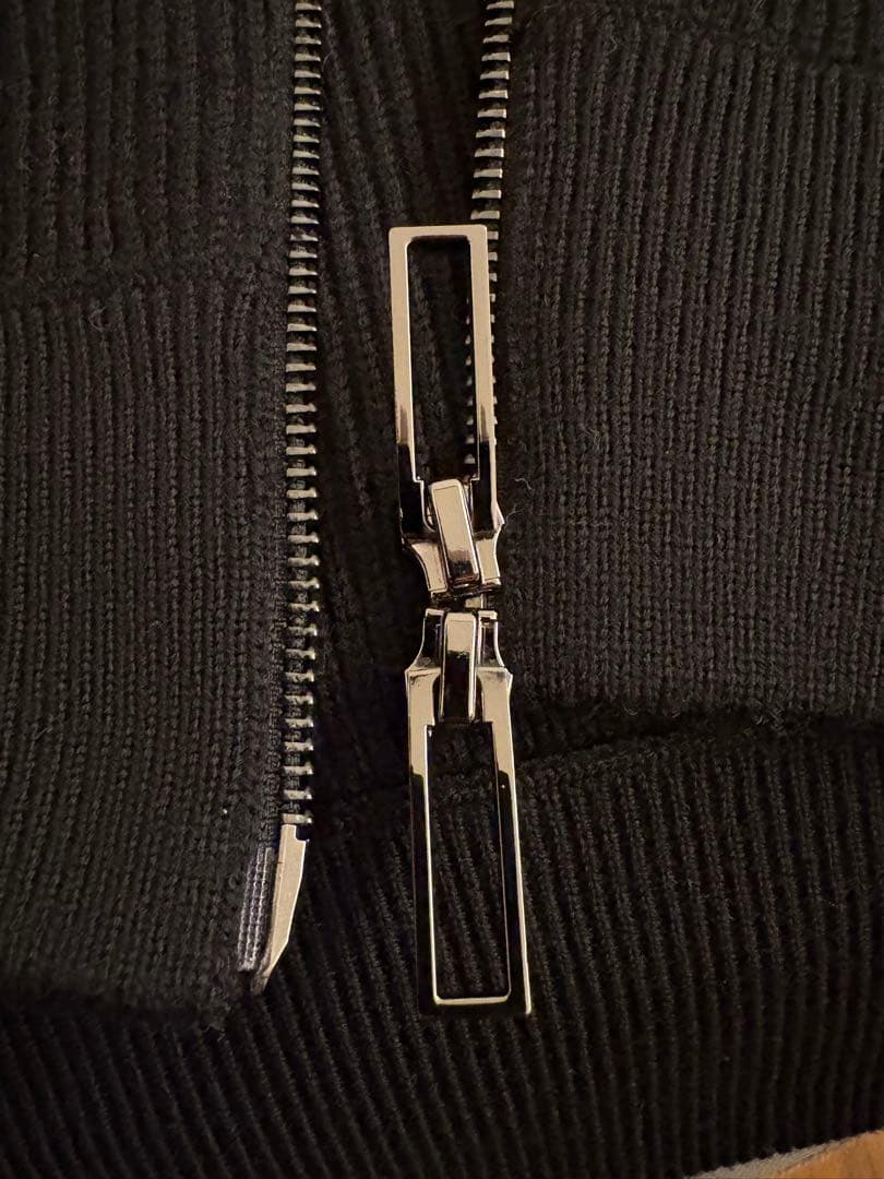 正規品 EMPORIO ARMANI アルマーニ 黒 ジップアップニット