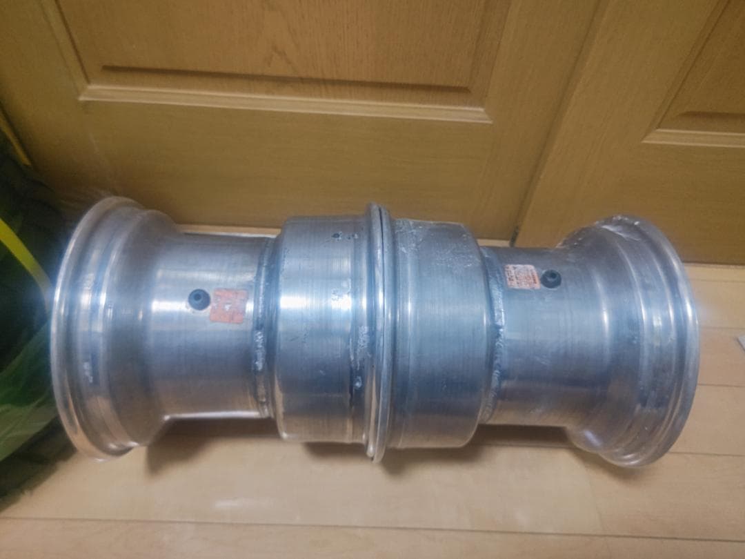 ダグラスホイール希少品10インチ10J6穴！タイヤ有曲がり無初期物