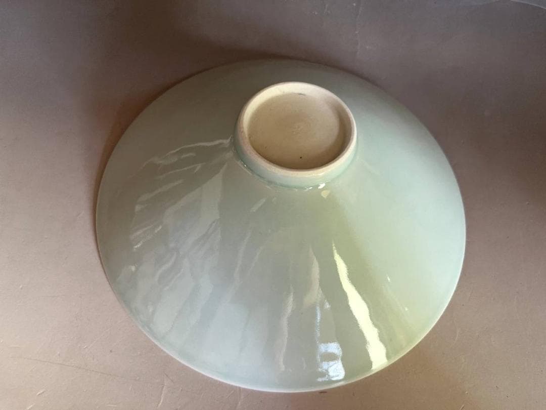 鉢■②中国名瓦 青磁平鉢 景徳鎮 人物絵 平茶碗 古玩 唐物時代物 骨董品■