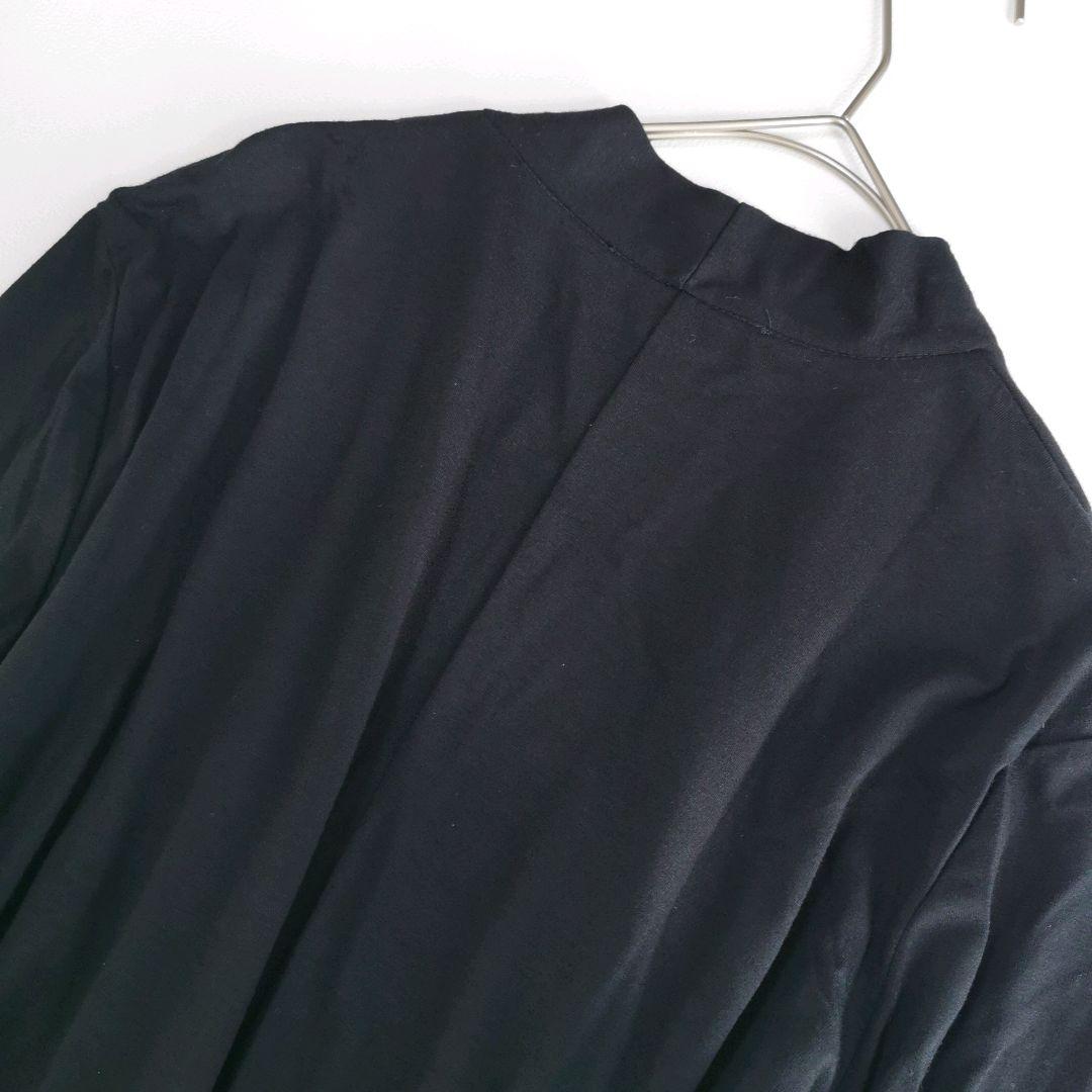 【美品✨】マックスマーラ ロングカーディガン ビジュ ウォッシャブル L 黒