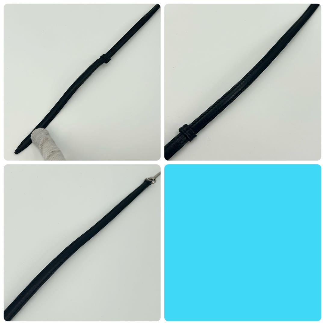 希少/美品✨グッチ ホースビット 細ベルト シルバー ブラック レザー