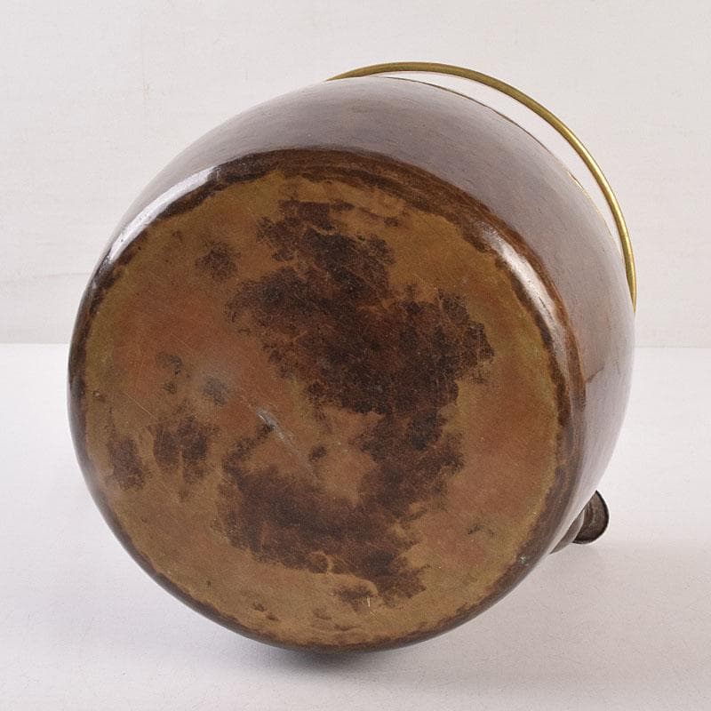 cizpanic　惺々堂紹美造　緋銅槌目　水次　湯沸　共箱　M　R8889