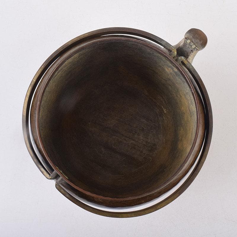 cizpanic　惺々堂紹美造　緋銅槌目　水次　湯沸　共箱　M　R8889