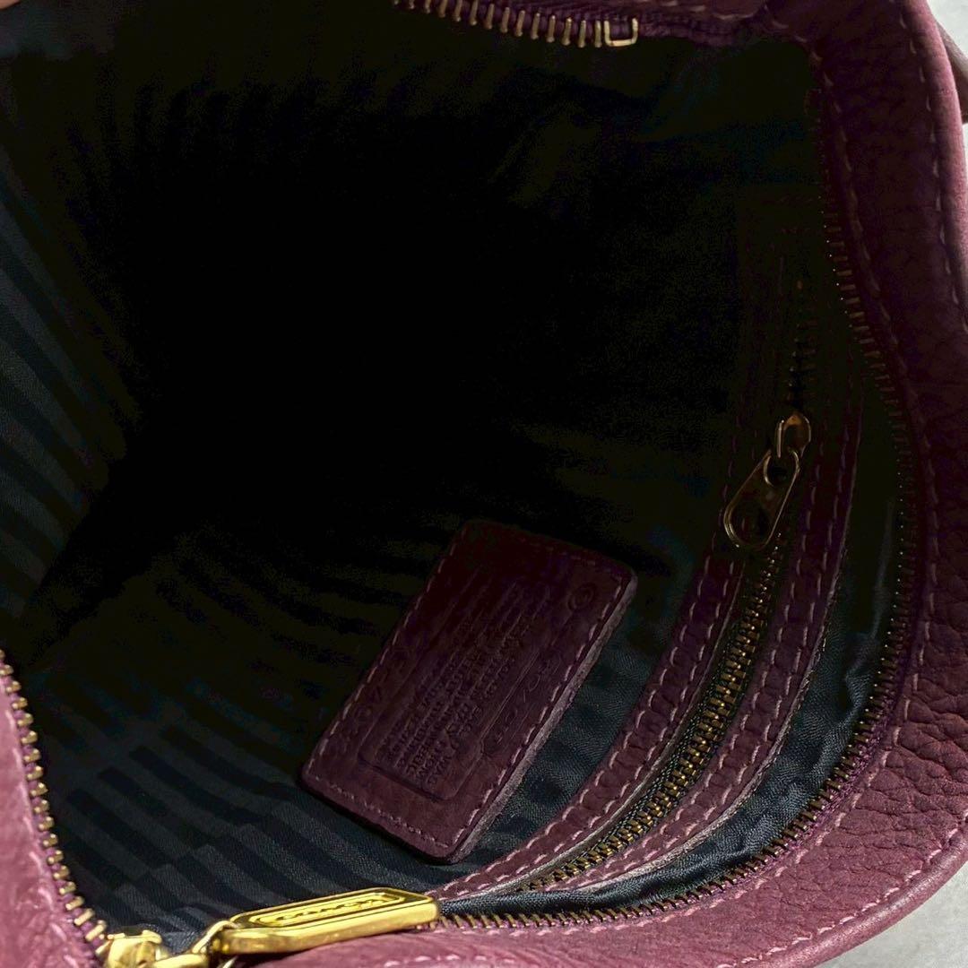 ✨稀少カラー✨美品✨オールドコーチ　バケットバッグ　肩かけ　ヌバックレザー