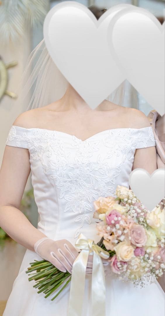 ウエディングドレス　Aライン　10号【値下げしました25000→14000】