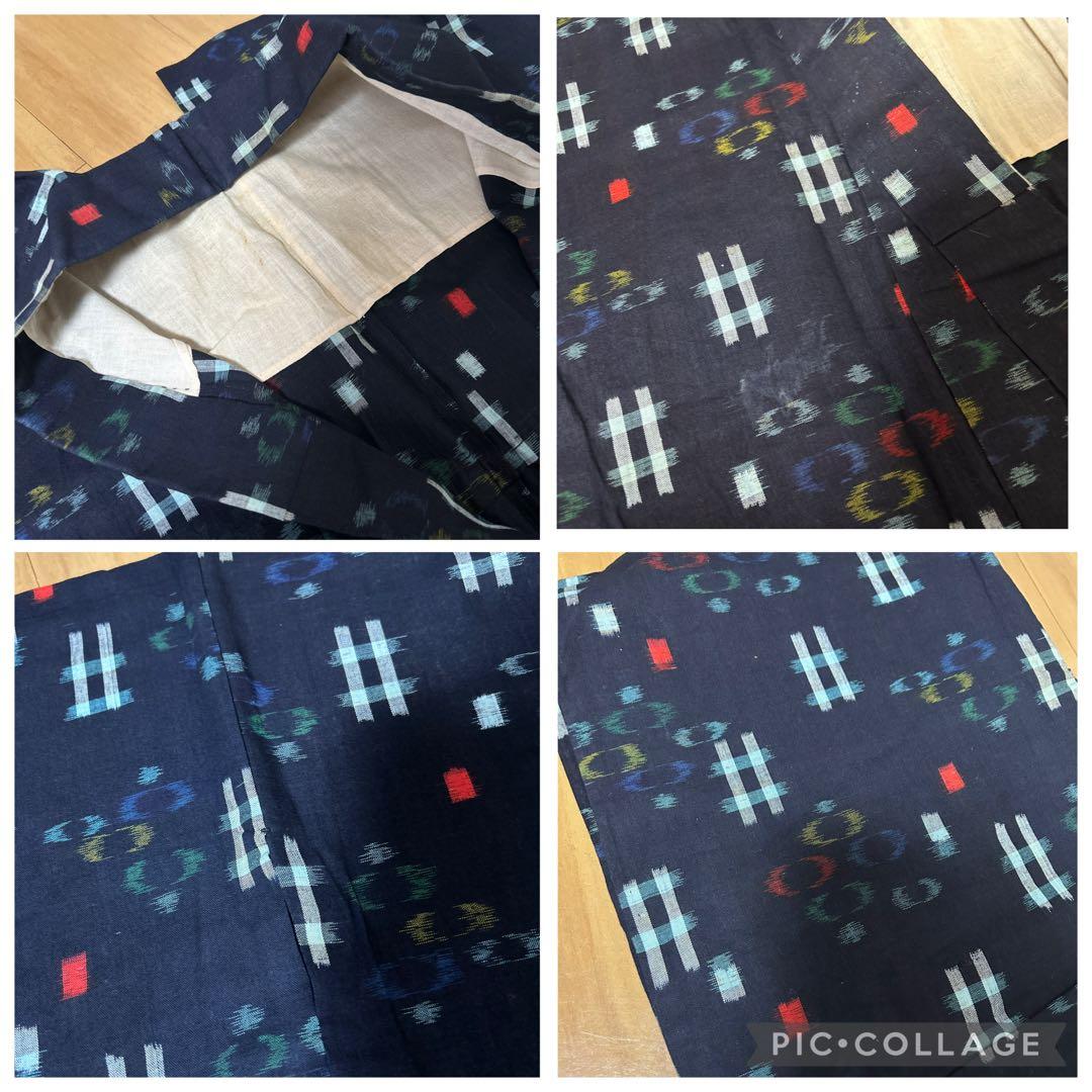 木綿絣　久留米絣　純綿　長着　４着セット