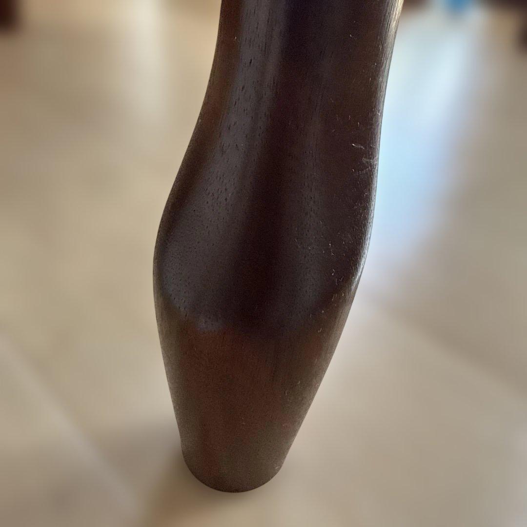 昭和レトロ マルニ 木製オーバル 伸縮式ダイニングテーブル 楕円形アンティーク