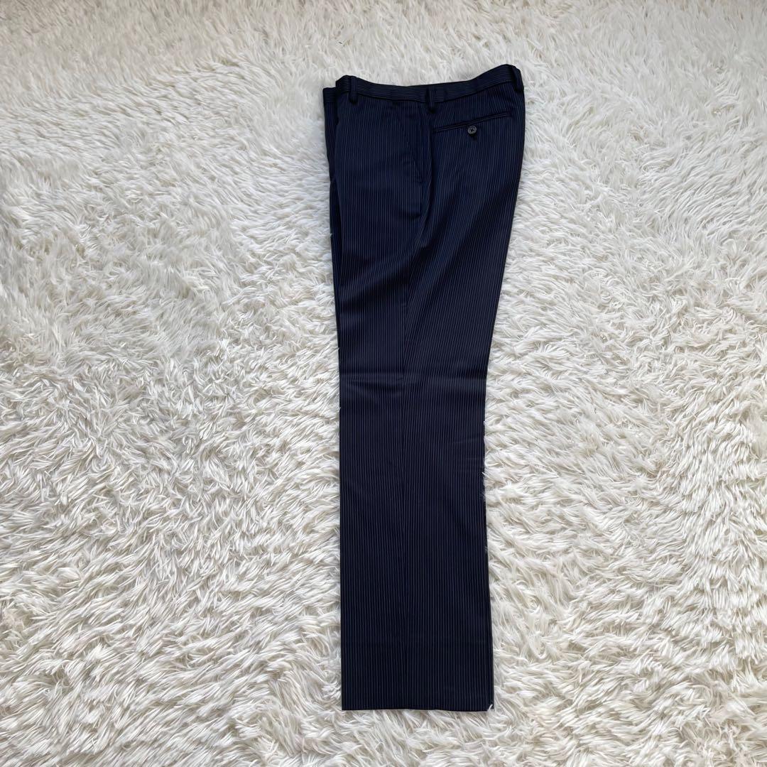 イタリア高級生地ゼニアPaul Smithネイビーストライプスーツセットアップ