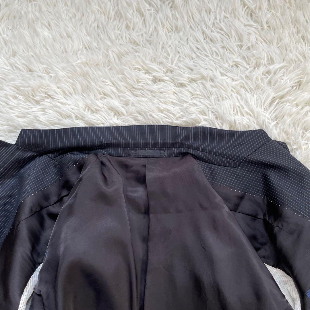 イタリア高級生地ゼニアPaul Smithネイビーストライプスーツセットアップ