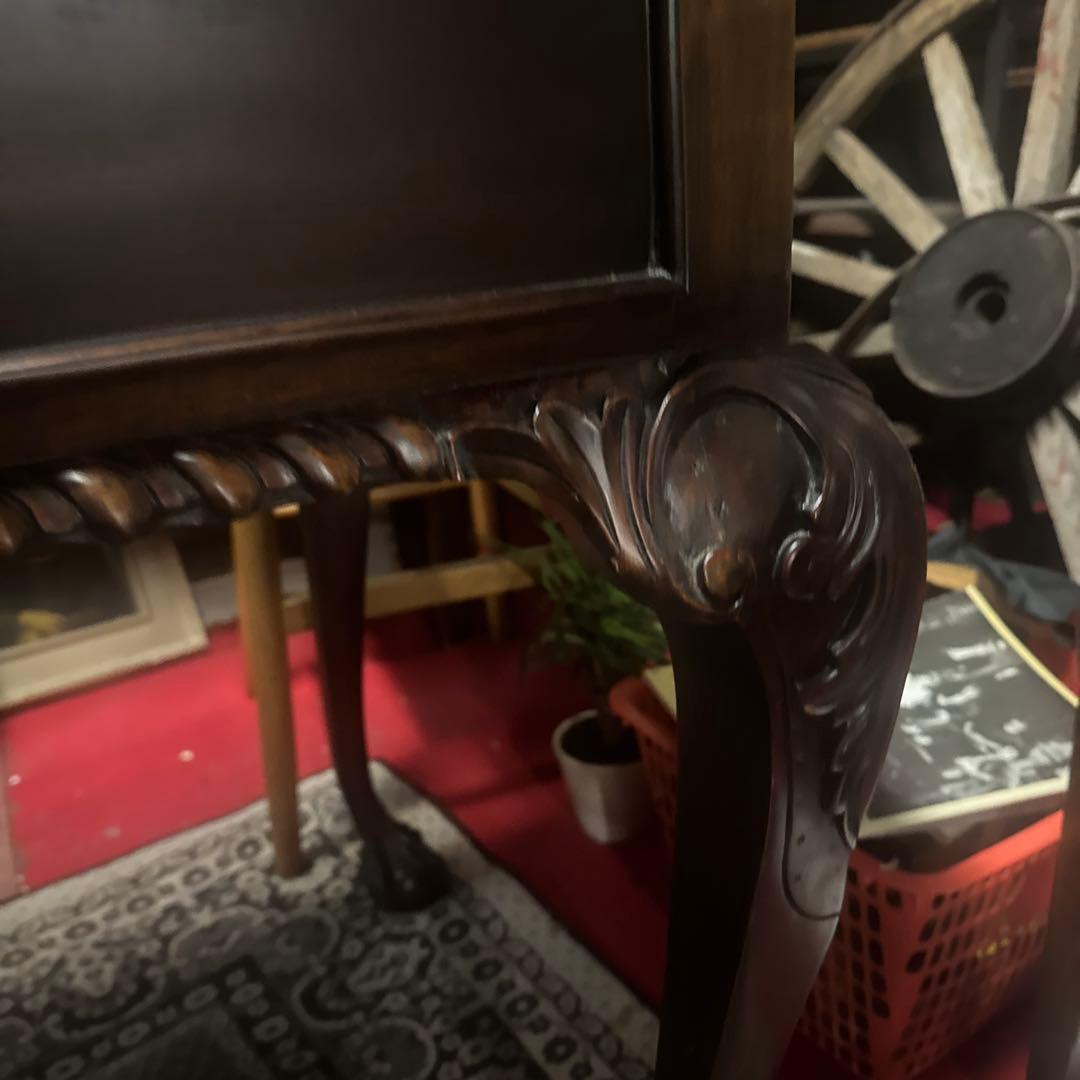 輸入家具　マホガニー　ダークブラウン イギリス　ライティングデスク