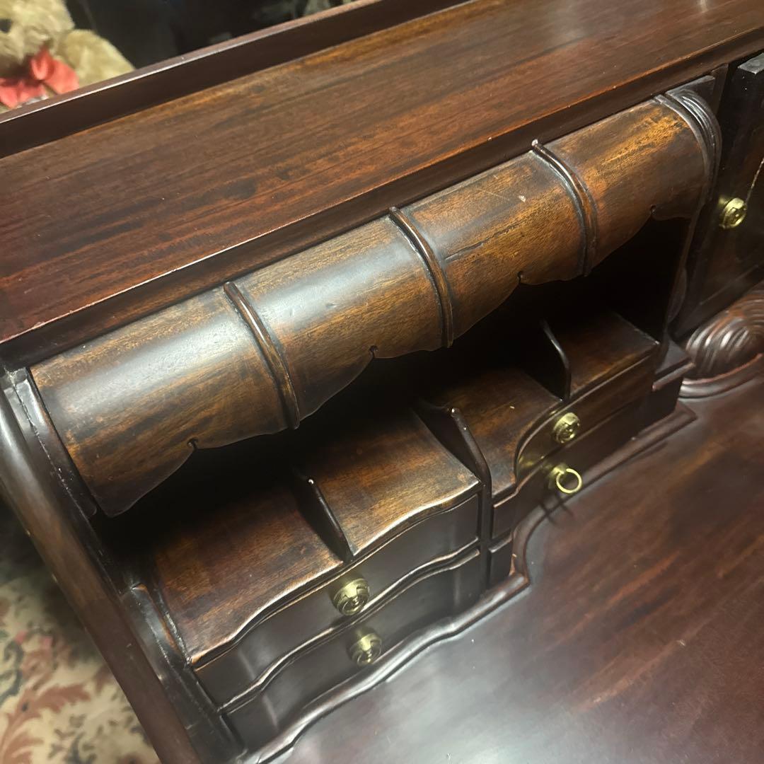 輸入家具　マホガニー　ダークブラウン イギリス　ライティングデスク