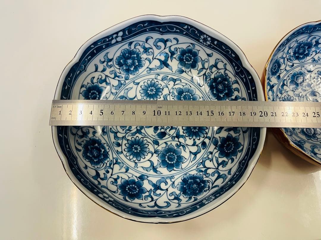 お値下げ！新品★未使用（大・中・小）藍染錦彩　三ツ揃鉢