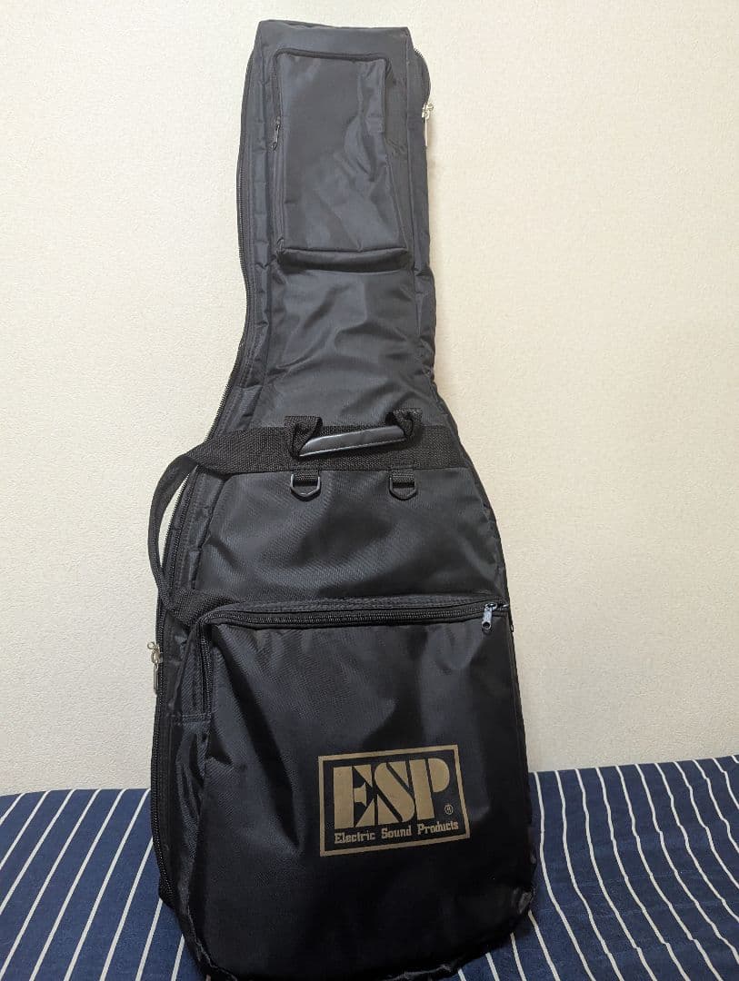 イエロー エドワーズ レスポールスタイル エレキギター ギターケース付き