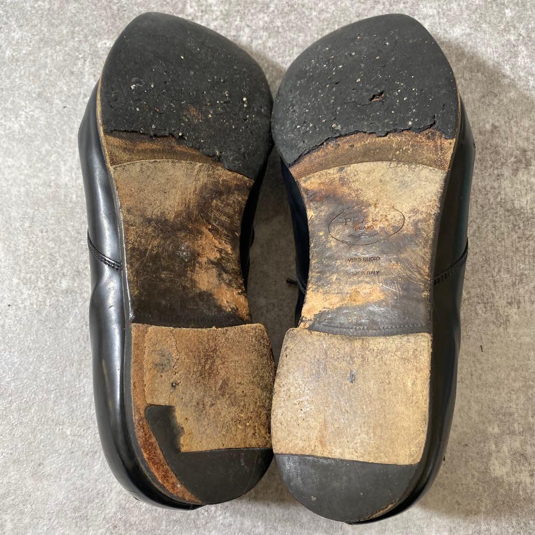 PRADA プラダ　本革 レザー ビブラムソール ビジネス シューズ　27.5