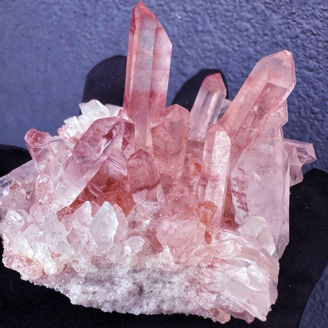 希少❗️高品質❗️超綺麗♡超強いパワー ピンク ヒマラヤ クラスター天然石A1558