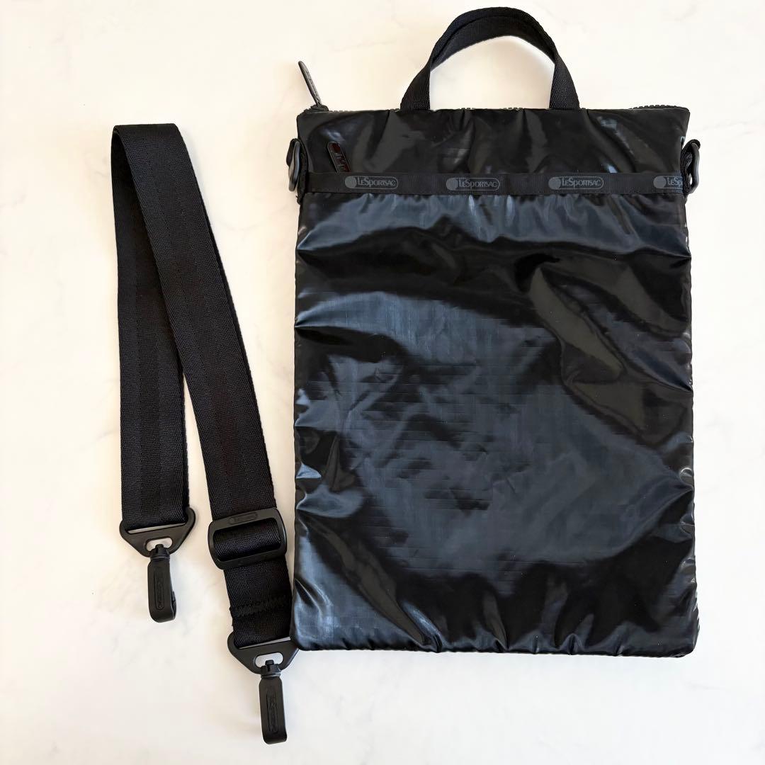 レスポートサック ひとりっぷ モバイル ショルダー バッグ 黒 極美品