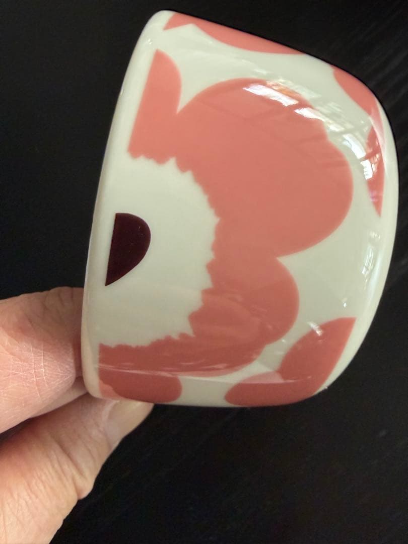 マリメッコ　限定　ウニッコ　ピンクxブラウン　4個セット　未使用含む箱無し