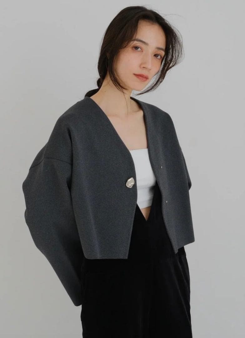 IFMEH イフメ Rónde knit jacket IF25AWKT-05