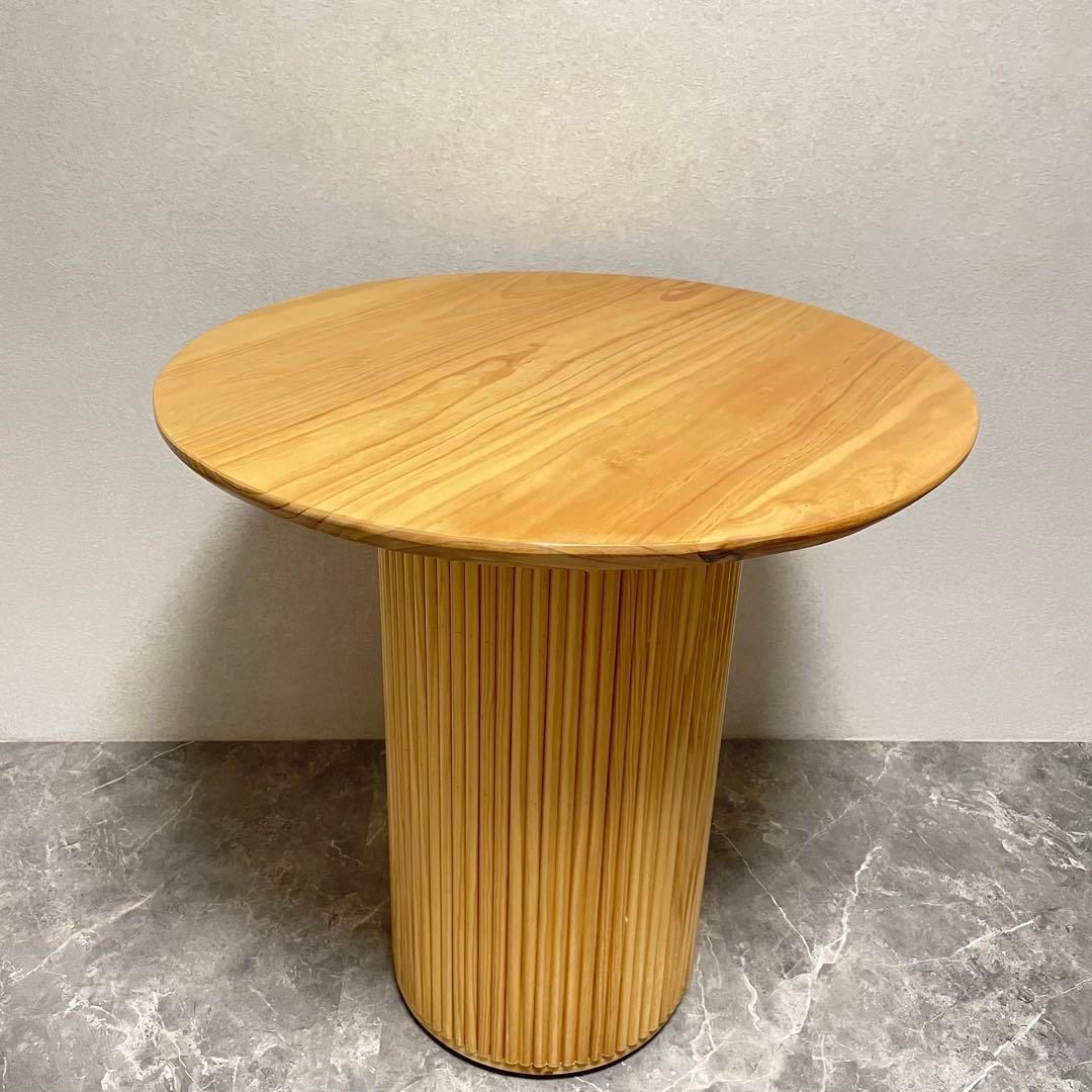 ラウンドダイニングテーブル 無垢材 木製テーブル おしゃれ 北欧 ナチュラル