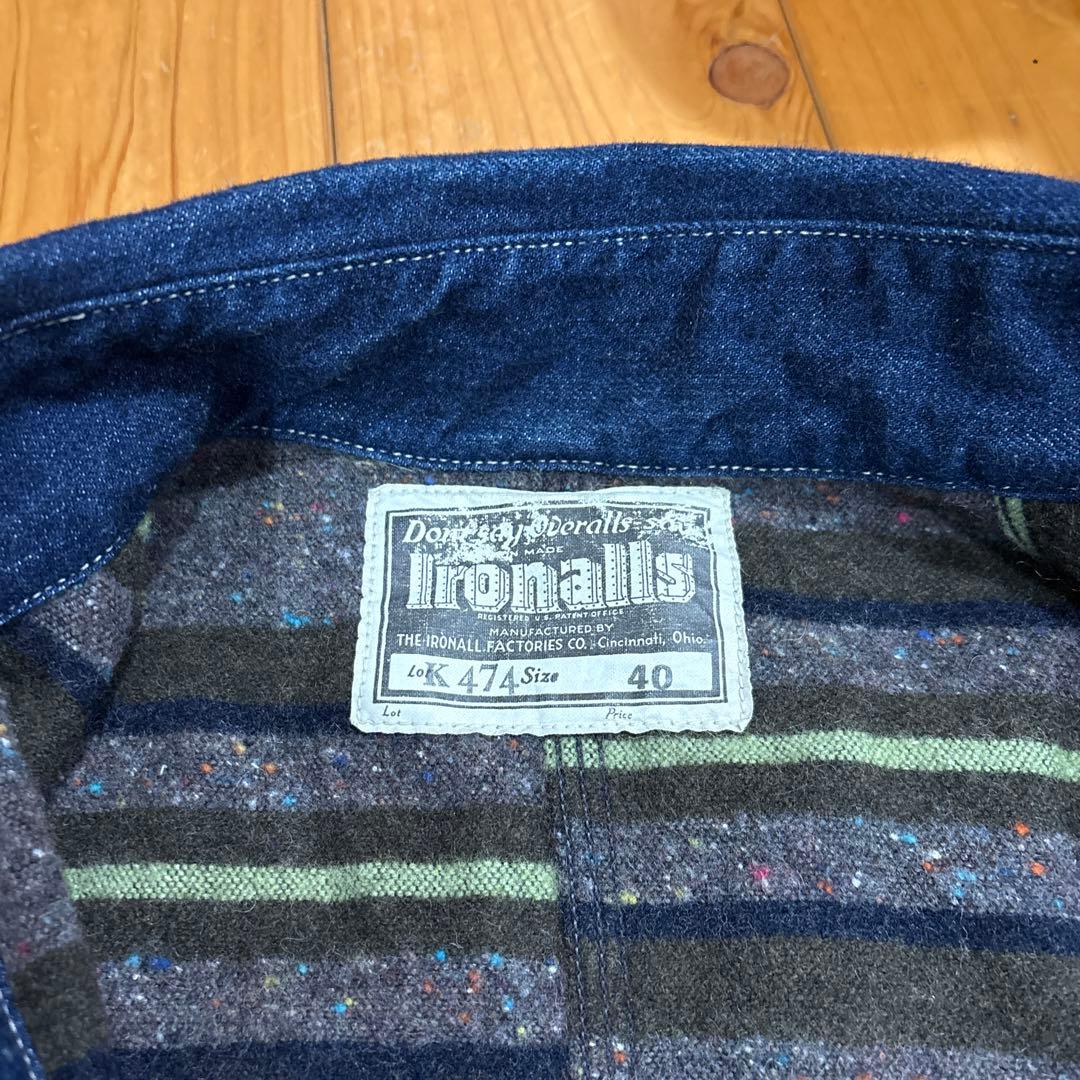 激レアブランケット付き　フリーホイーラーズデニムカバーオール 40