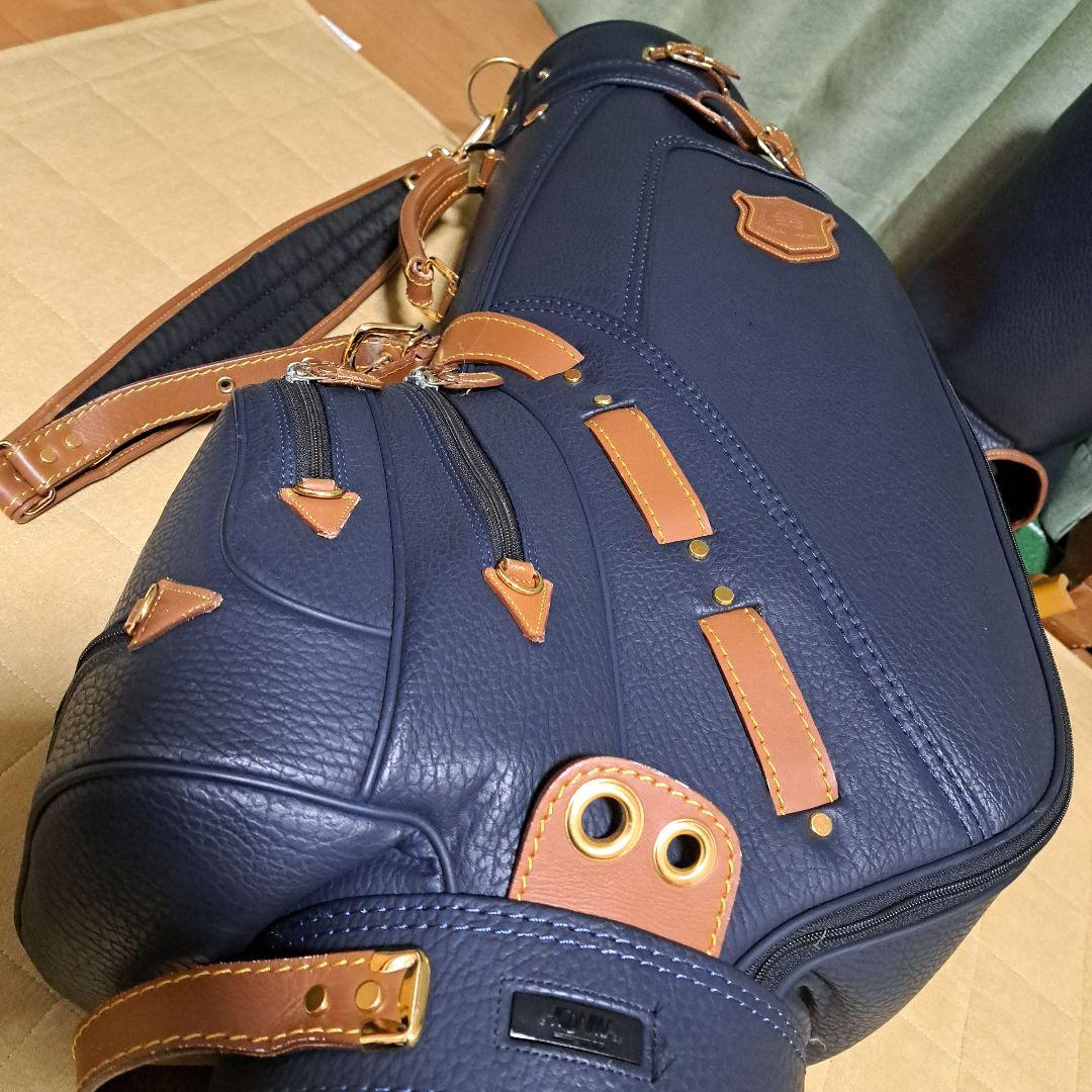 HONMA ゴルフバッグ。フード付き。美品！ 1部本革。