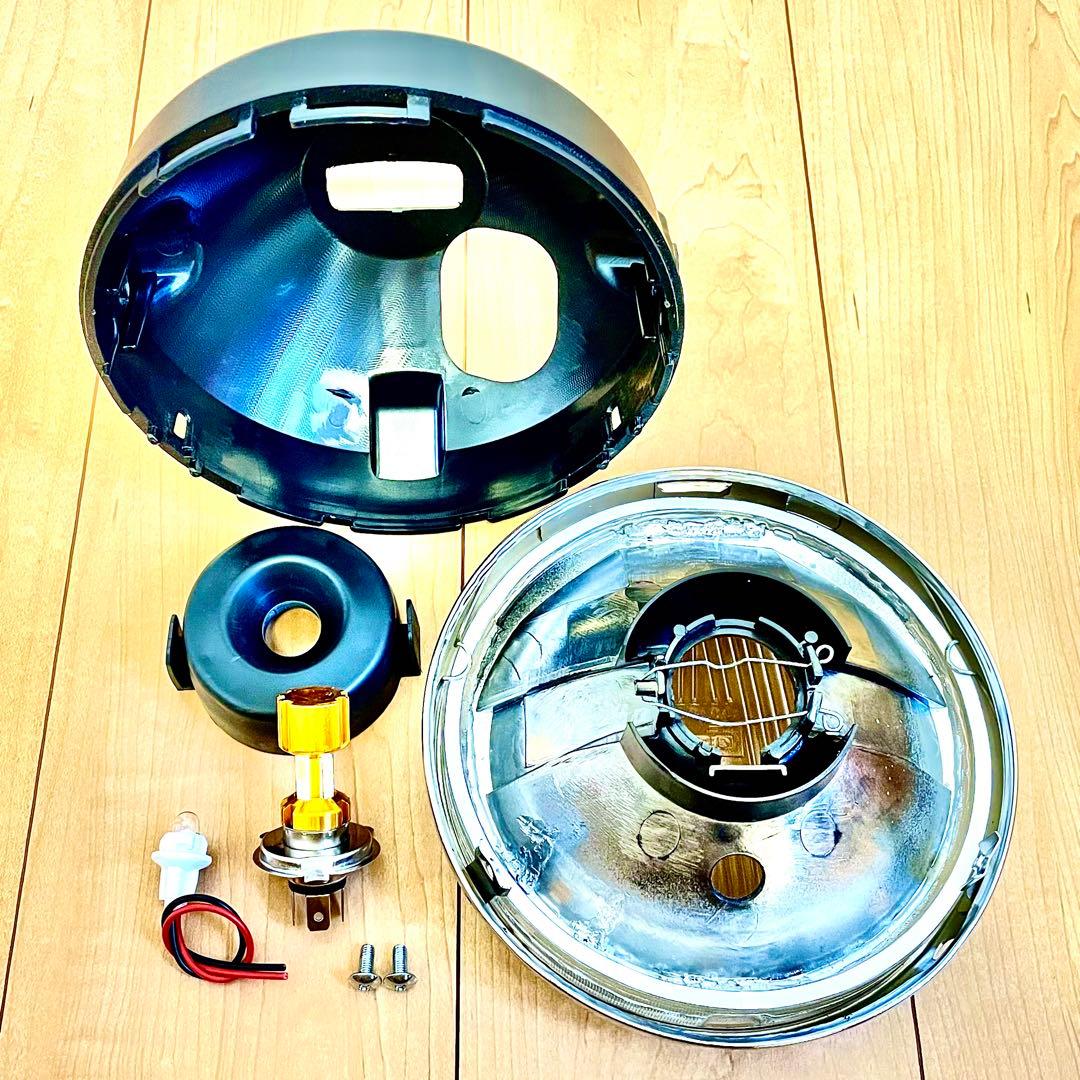 当時物 シビエ 凹み ヘッドライト CIBIE スーパーオスカー マーシャル