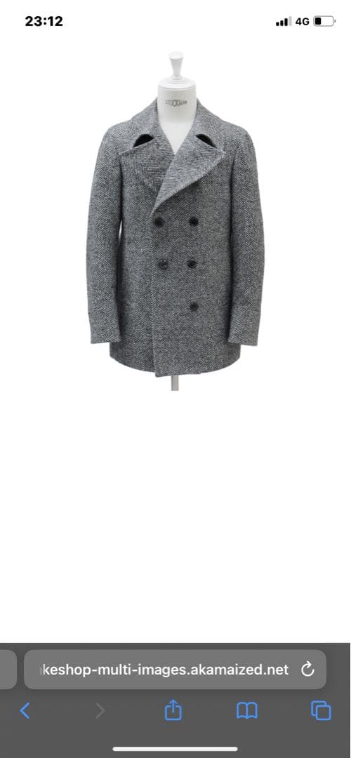 RING JACKET PEA COAT(ウール・アルパカ) ベージュ