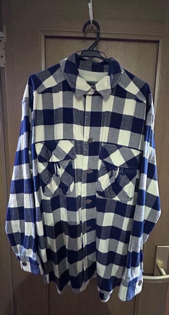 45RPM【80’s希少】紺白チェックなカバーオール