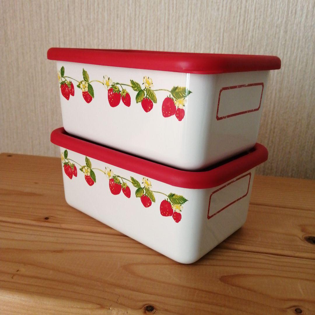 Ｓaページ 昭和 レトロ キャニスター と ホーロー容器 深型 2個