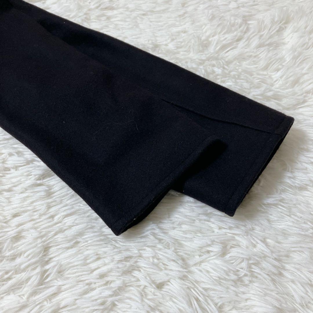 美品 現行 グローバーオール gloverall ピーコート 黒 M ウール