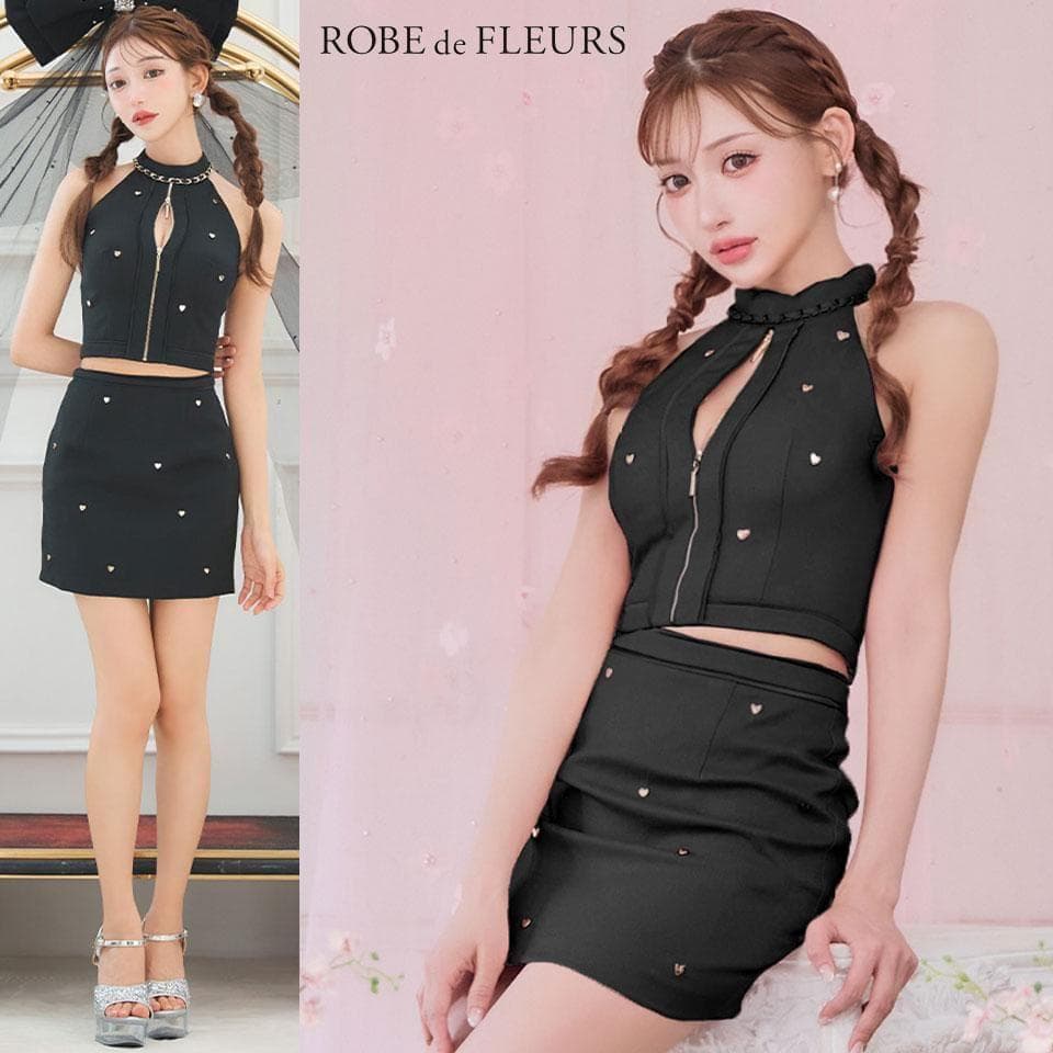 [ローブドフルール]fm3751 キャバドレス ブラック S