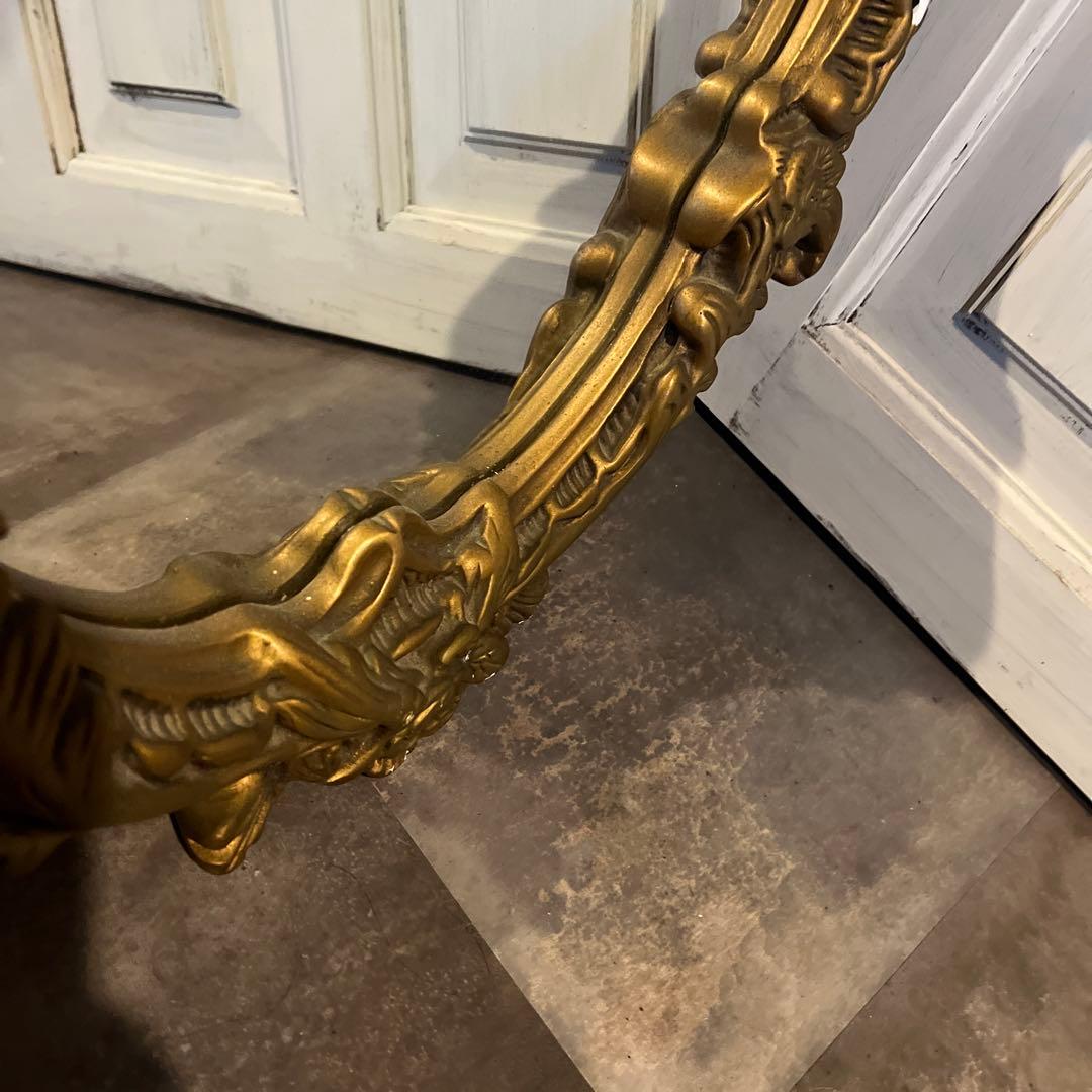 アンティーク鏡＊石膏＊ゴールド