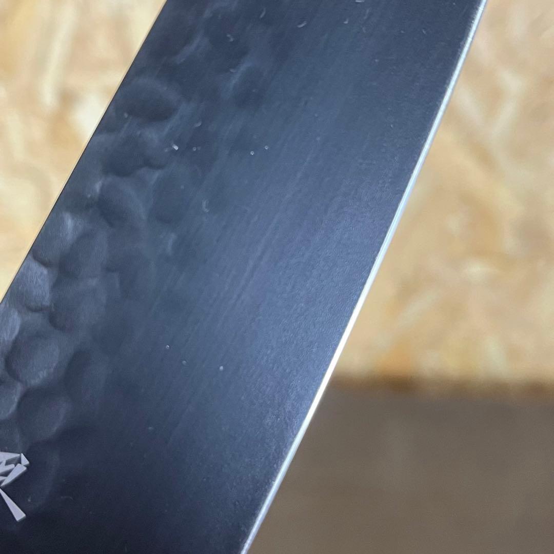 【美品】堺孝行 黒影 VG-10 牛刀 210mm フッ素加工 黒 包丁