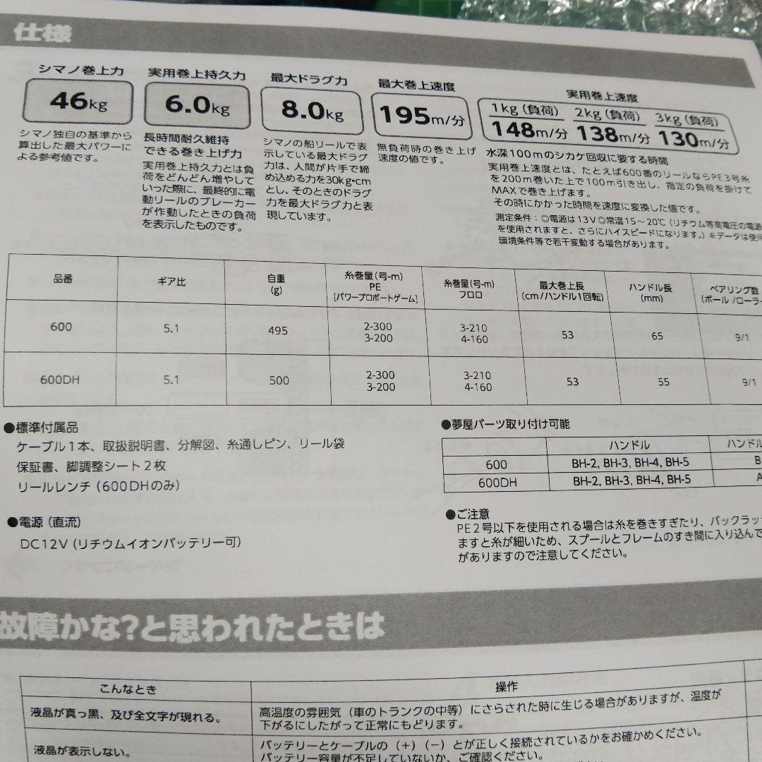 SHIMANO 20フォースマスター600