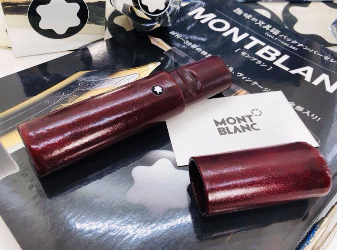 モンブラン　★巨匠ロマノメイのハンドメイド一生物★フローレンス製ペンポーチの逸品